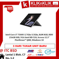 MICROSOFT Surface Pro 5-7500U-8GB-256GB - 31437