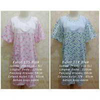 Piyama Stelan Celana Kulot 7-8 Big Size Baju Tidur Kaos Kancing Wanita