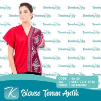 Blouse Tenun / Blus Tenun / Baju Atasan Batik Tenun Etnik Antik VII