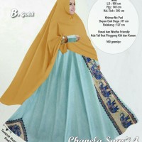 Baju Muslim Wanita 10900 CHANELA SYARI 4 GOLD Gamis Trendy