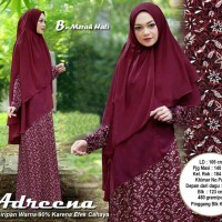 Baju Muslim Wanita 10208 ADREENA MARON Gamis Trendy