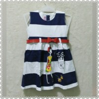 1 2 Tahun Dress Anak Perempuan Cute Lengkap Dngan Ikat Pinggang
