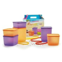 Summer fun tupperware set / toples tuppy rainbow / promo diskon murah