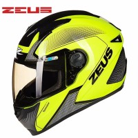 KA HELM FULL FACE ZEUS ZS 811 FLUO YELLOW AL6 BLK