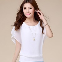 Baju Wanita Atasan Cewek Blus Sifon Model Korea Wing