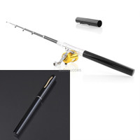 Premium Mini FISHING ROD PENA PUPLEN Pancing Joran Portable 1M Pen Ma