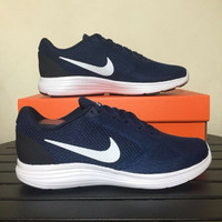 Sepatu Running /Lari Nike Revolution 3 Midnight Navy 819300-406 Ori