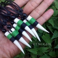 Jual Murah Aksesoris Kalung Etnik Tulang Sapi Asli Lilit