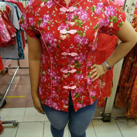 Baju Cheongsam Wanita Bahan Katun / Atasan Wanita / Baju Wanita Imlek
