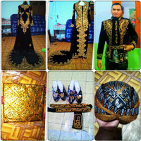 CASBECK 200rbpaket kebaya bludru sepasang beludru ekor pengantin payet