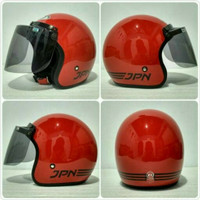 Helm Bogo Jpn SNI Arc Merah Glosy Kaca Flat Ori