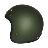 Zeus ZS-385 Retro Helm Half Face - Matt Green Army