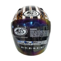 MDS Sport R3 Mickey Classic Rider #2 Helm Half Face - Black