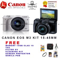 Jual CANON EOS M3 LENSA 15-45MM (MADE IN JAPAN) / KAMERA CANON EOS M3 Murah