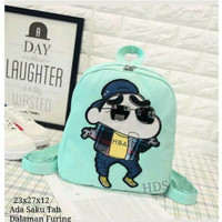 Tas Ransel Wanita Mini Imut Lucu Motif Gambar Sinchan Bagus - Tosca