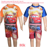 Baju Renang Anak TK Karakter Cars