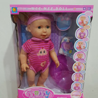 mainan anak boneka ngompol pipis lovely baby wee wee doll