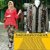 Couple kebaya modern brukat sarimbit jumbo bigsize murah