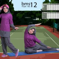SETELAN OLAHRAGA WANITA Ukuran BIG SIZE BAJU CELANA Senam JUMBO BMS 12
