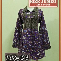 Jual Blouse Batik Wanita Jumbo/ Atasan Batik Wanita Jumbo/ Blouse Jumbo JM Murah