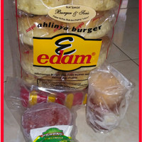 Jual Paket burger Edam Grill daging lebih tebal Murah