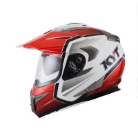 KYT ENDURO #1 Helm Full Face - White Red