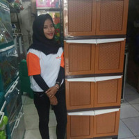 Jual LEMARI PLASTIK / LACI / LEMARI PAKAIAN PLASTIK NAPOLLY 8 PINTU Murah