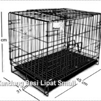 KANDANG KUCING KELINCI KECIL MINI BISA LIPAT - HITAM