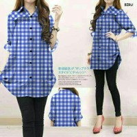 BAJU WANITA MURAH Kemeja Jumbo XXXL / Kemeja Kerja / Kemeja Big Size
