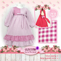Baju Muslim/Gamis Anak /Dress Anak/Bayi 0-3thn Lucu Murah Cutetrik uw8