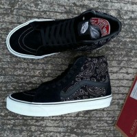 Sepatu Vans SK8 Hi Bandana Stich Bonus Lanyard