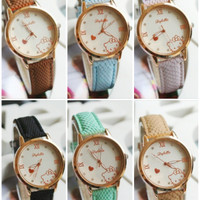 jam tangan karakter hello kitty anak remaja dewasa lucu unik bagus