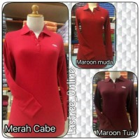 BAJU HITS 2018 KAOS WANITA POLOSHIRT TANGAN PANJANG I KAOS POLOSHIRT