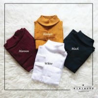 PROMO BAJU WANITA TERLARIS!! BLOUSE TURTLE NECK LENGAN PANJANG RAJUT