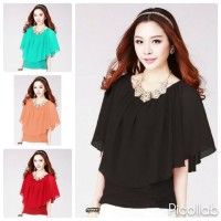 TERBARU MURAH Atasan Baju Pakaian Blouse Model Korea Wanita Korean