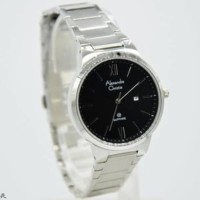 Jam Tangan Wanita Cewek Alexandre Christie Rantai AC 8554LS Hitam Ori