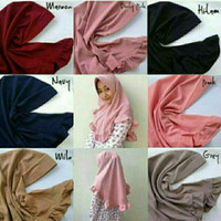 Jual hijab simple pet rempel rample rufle antem jilbab instan dayli cantik2 Murah