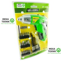 Bor Cas / Cordless Screwdriver / Bor Obeng Tanpa Wayar Sellery 07-438