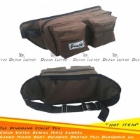 Tas Pinggang Kamera DSLR Elegant Warna Coklat Tua Universal Canon Sony