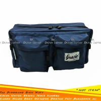 Tas Pinggang Kamera DSLR Bagus Warna Biru Navy Universal Canon Nikon