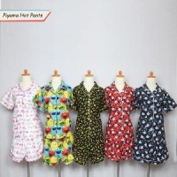 Piyama Hot Pants Wanita Bahan Katun - Baju Tidur - Piyama - Piyama M