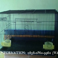 KANDANG BESI LIPAT U KUCING KELINCI UMBAR TERNAK BURUNG LAINNYA