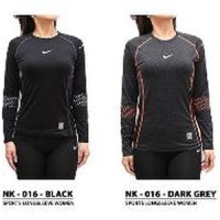 BAJU OLAHRAGA SENAM LENGAN PANJANG WANITA KETAT YOGA LARI TRAINING G