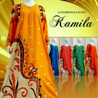 Jual daster gamis Muslim baju tidur dewasa longdress batik Murah
