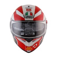 AGV K3 SV Simoncelli Helm Full Face - Red White Yellow