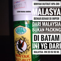minyak butbut but but HPA 90 ML RM20 benar2 ORI Packing di MALAYSIA