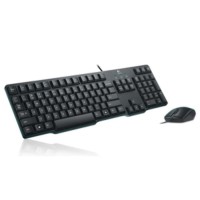 Paket Keyboard PS2 Logitech K100 + Mouse USB B100 Combo Bundling