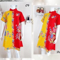BATIK DRESS BLOUSE TUNIK ENCIM CAP PREMIUM LUANA FR 09