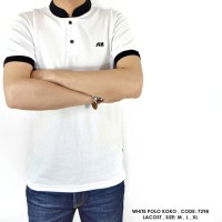 BAJU PRIA 2018 BAJU POLO KERAH KOKO POLOS POLOSAN PUTIH COWOK PRIA