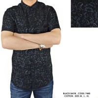 BAJU PRIA 2018 KEMEJA PENDEK KERJA KANTOR COWOK FORMAL BATIK BUNGA